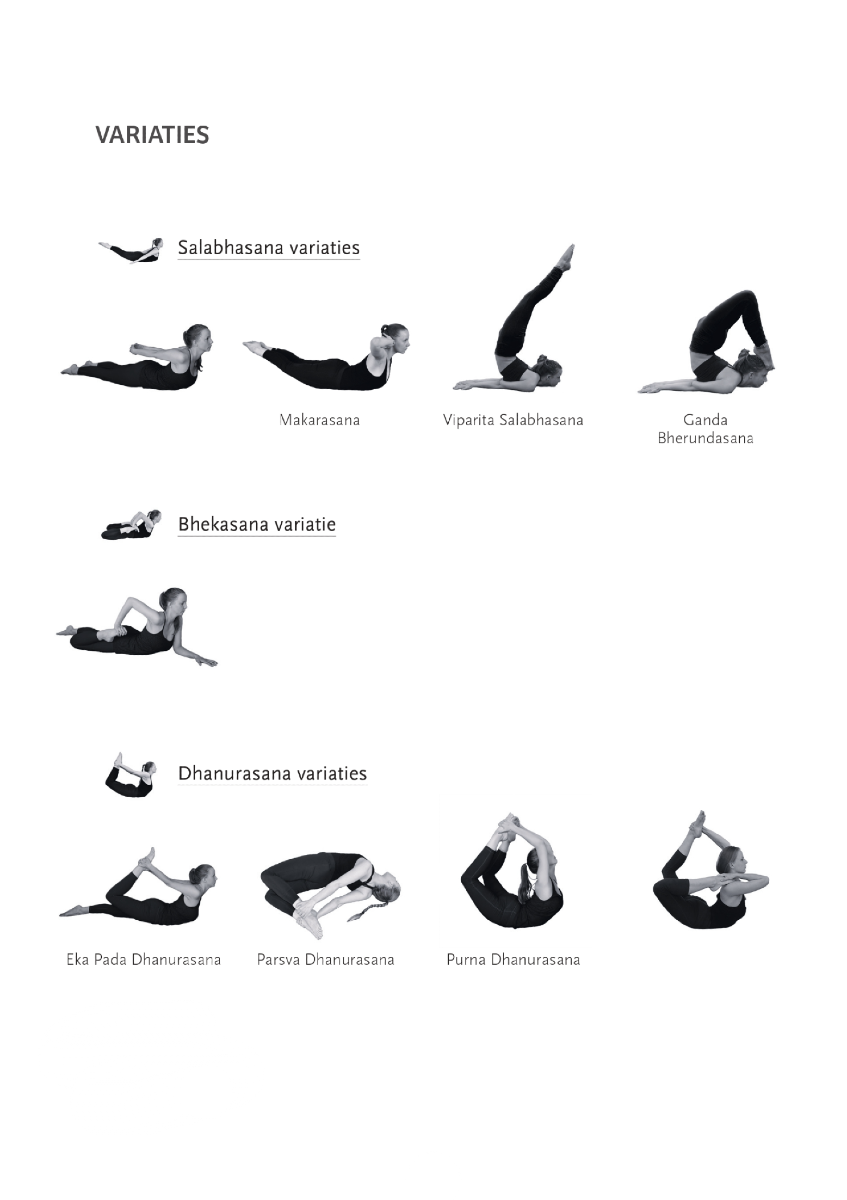 yogahoudingen variaties